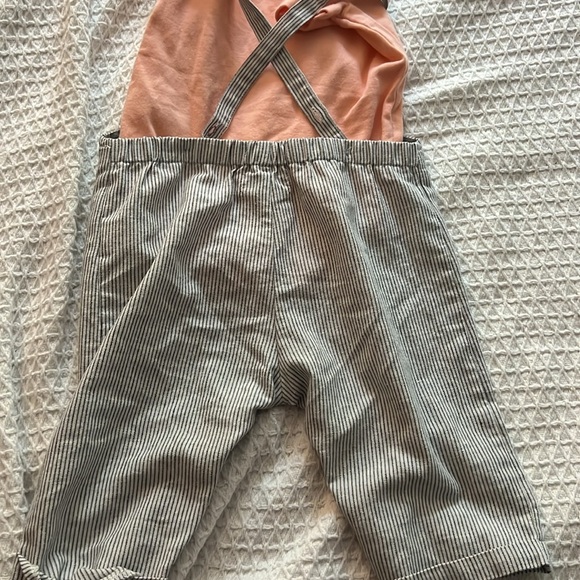 Me & Henry Woven Overalls w/ Carters Polo Onsie - Picture 4 of 4